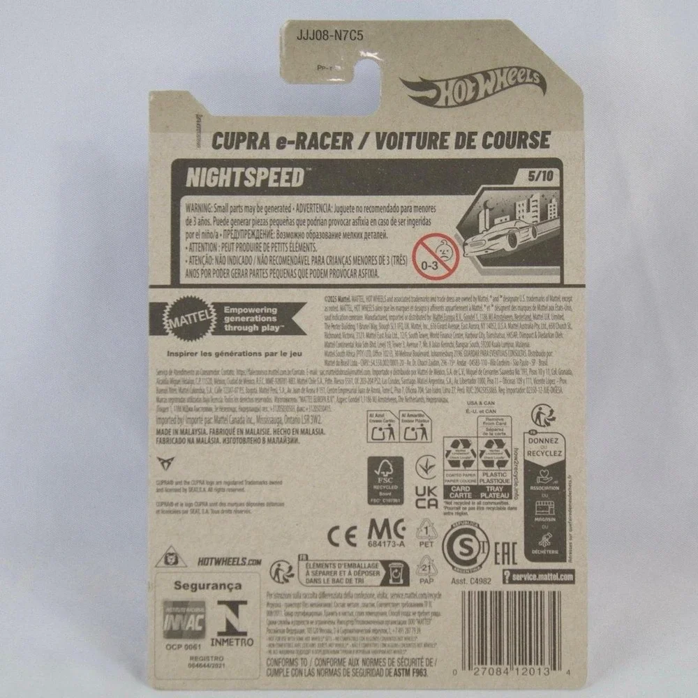 Hot Wheels Gray Cupra E-Racer Toy‎ Car - NEW